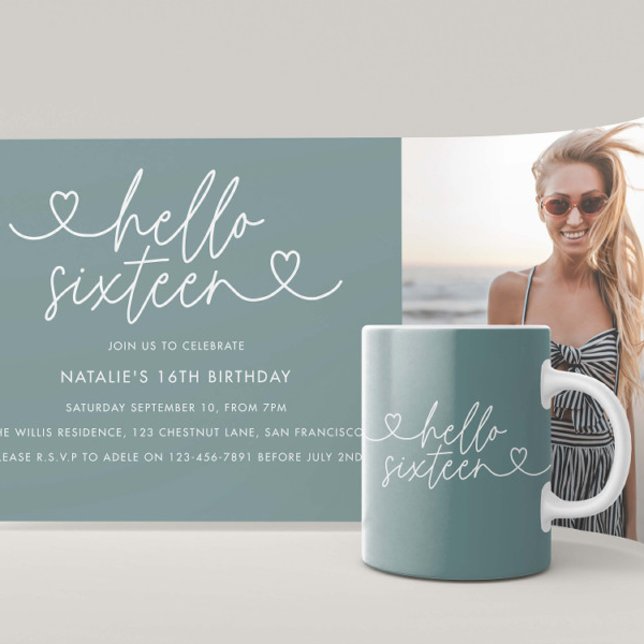Escrito simples de na moda elegante do 16.º aniver (Criador carregado)