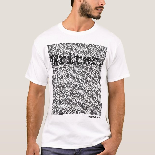 "Escritor." camisa (Frente)