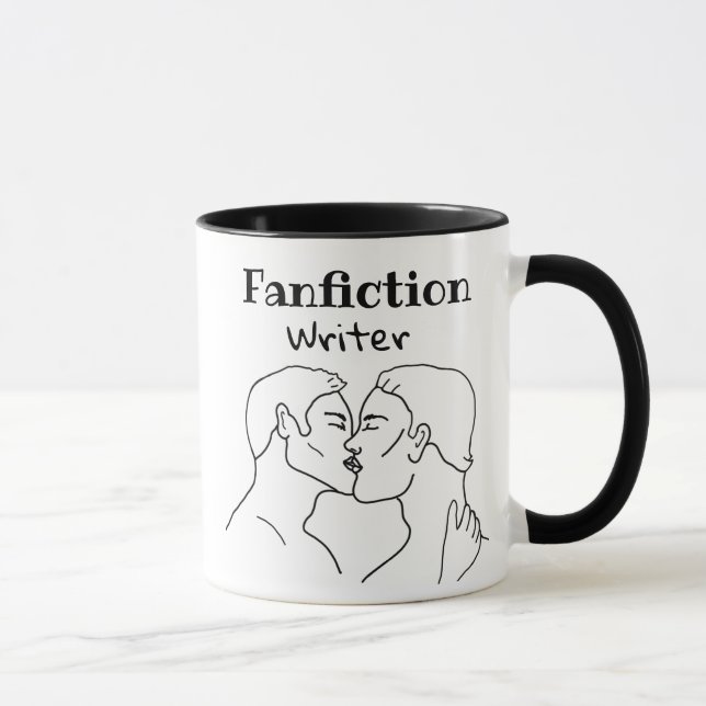 Escritor de Ficção de Fã | Era Uma Vez Caneca (Direita)