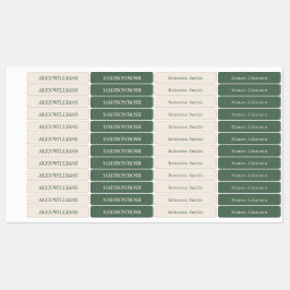 Escritor de Típetas Verde Sage | Etiquetas de nome