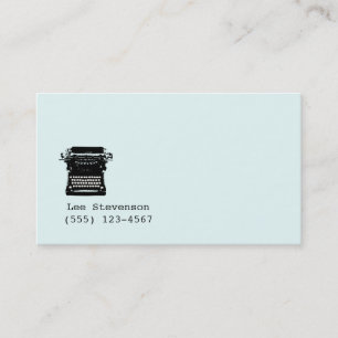 Escritor, Editor, Cartão de visita de Máquina de D