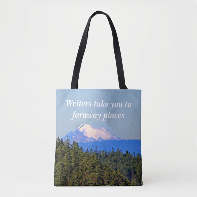 Escritores Bag, Bonito Montanha Scense Tote Bag (Frente)