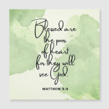 Escritura de 10 Dias em Beatitudes Verso 5:8 Magne