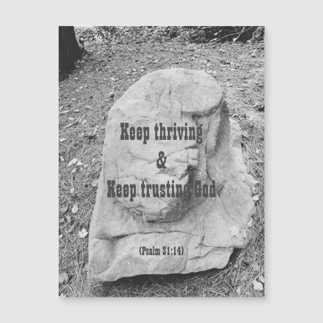 Escritura de encorajamento de cartão de saudação m (Frente)