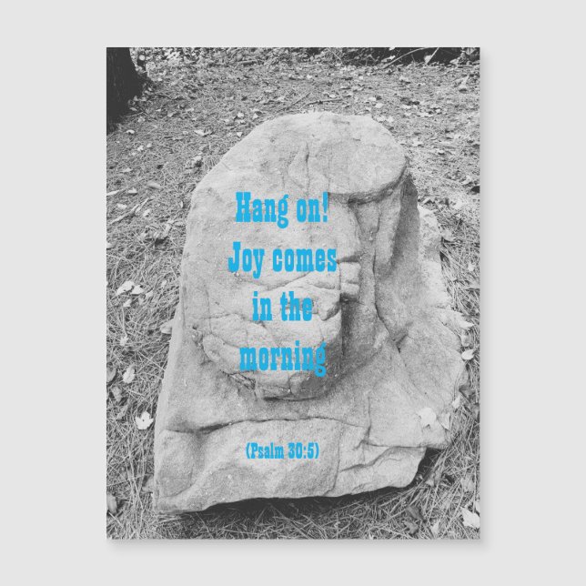 Escritura de encorajamento de cartão de saudação m (Frente)