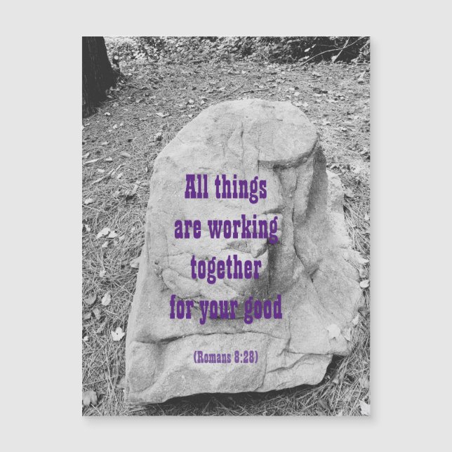 Escritura de encorajamento de cartão de saudação m (Frente)