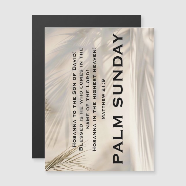 Escritura do Domingo de Ramos com Sombras Macias d (Frente/Verso)