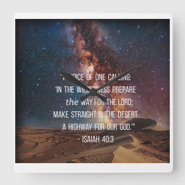 Escritura Isaiah - Relógio Verso (Frente)