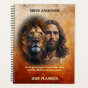 Escritura Personalizada Fé Planejador Jesus Leão D