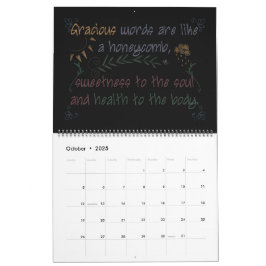 Escrituras de quadro negro 2024 no calendário mens