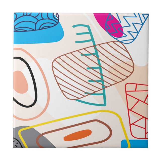 Escrivação de abstrato em cores pastosas (Frente)