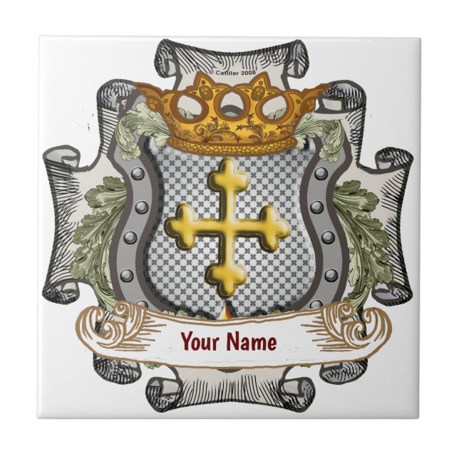 Escudo da Coroa Real Sobrenome (Frente)