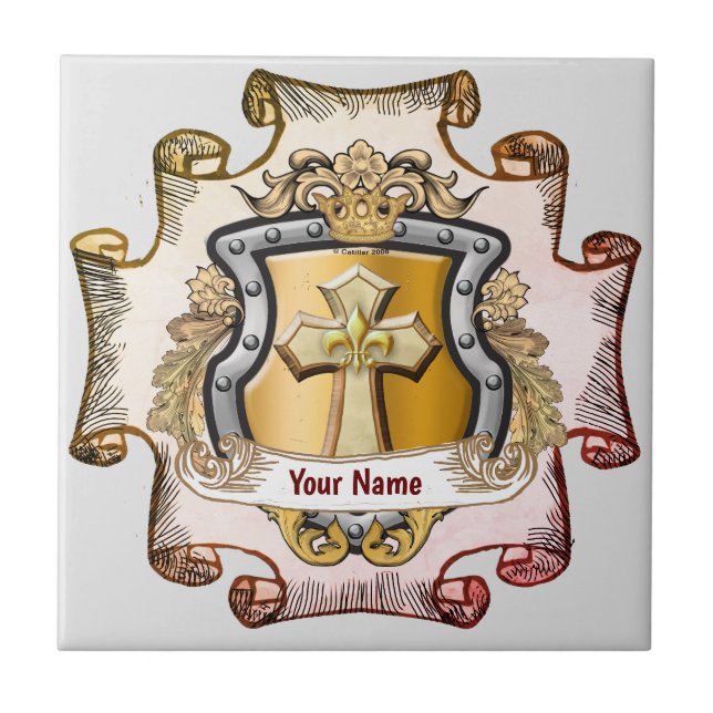 Escudo de Cruz Cristos Sobrenome (Frente)