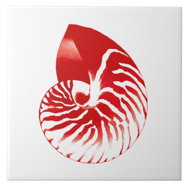 Escudo do nautilus - obscuridade - vermelho e (Frente)