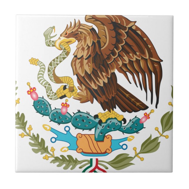 Escudo Nacional do México - Emblema Mexicano (Frente)