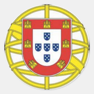 Escudo Portugues Aesivo da etiqueta do globo de
