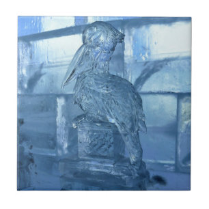 Escultura de gelo do Pelicano, Quebec, Canadá