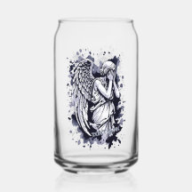 Escultura de um Anjo Vestígio - com Placas 1