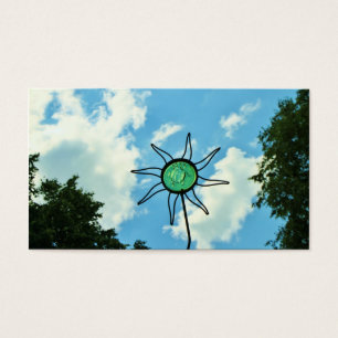 Escultura de vidro de Sun no céu