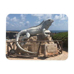 Escultura Isla Mujeres da iguana, ímã da foto de