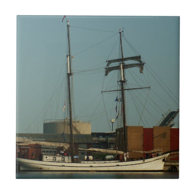 Escuna holandesa no porto dinamarquês (Frente)