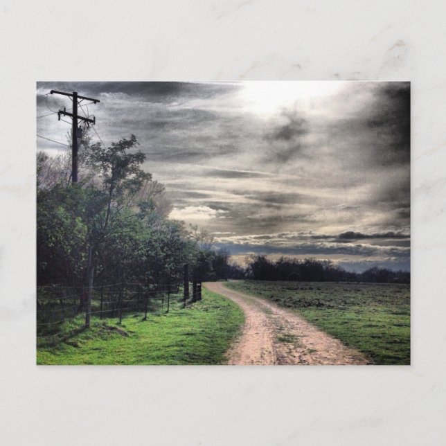 Escuro é o caminho, mas o é uma luz. Cartão Postal (Frente)