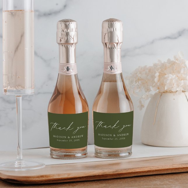 Escuro Elegante Moderno Verde Azul Obrigado (Criador carregado)