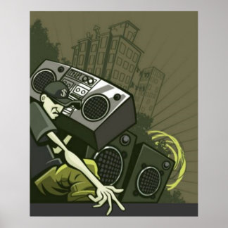 Escuta de Cara Urbana para Boom Box Poster