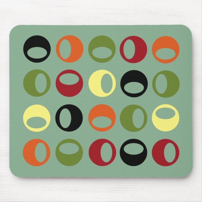 Esferas modernas abstratas Mousepad (Frente)