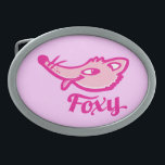 Esfola gráfica cor-de-rosa das raparigas foxies<br><div class="desc">Fenda de cor-de-rosa foxídica projetada exclusivamente por Sarah Trett.</div>