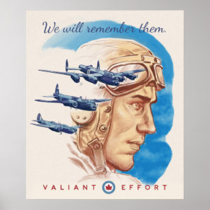 Esforço Valioso Lembre-Se Deles Poster