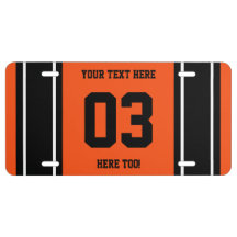 Esforços Desportivos Personalizados Pretos e Laran