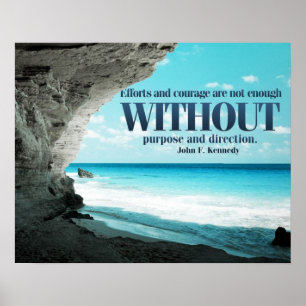 Esforços e Poster de Coragem Personalizada