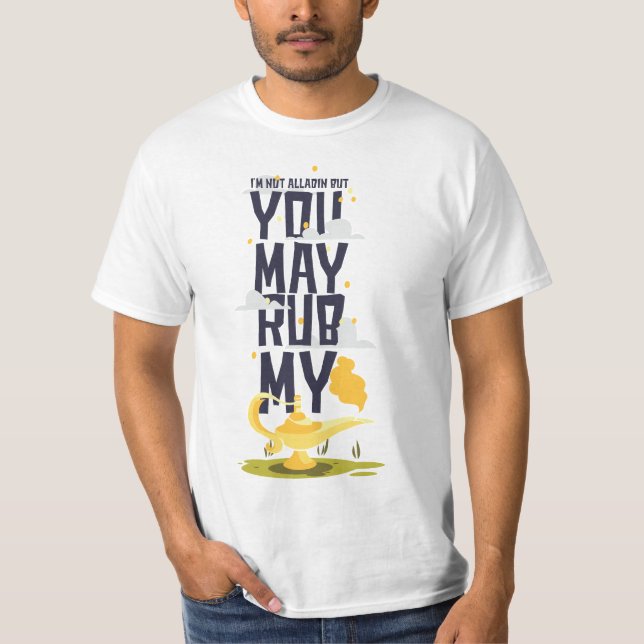 Esfregue Minha Lâmpada - Camisa T Engraçada Inspir (Frente)