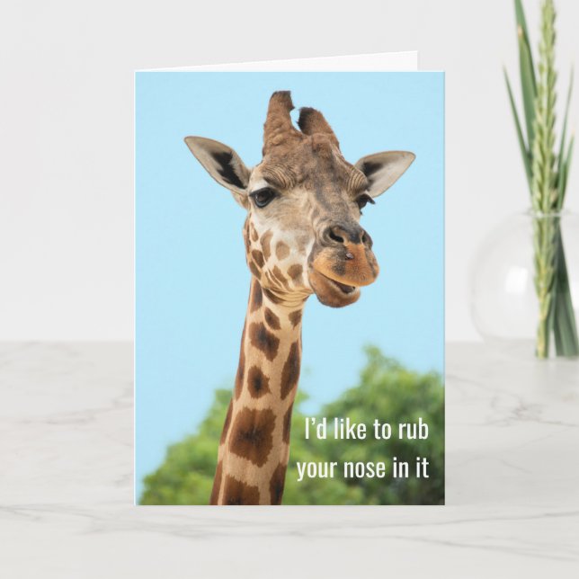 Esfregue O Nariz Nele, Rode O Outro Cartão (Frente)