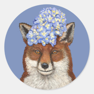 Esfregue os adesivos de raposa