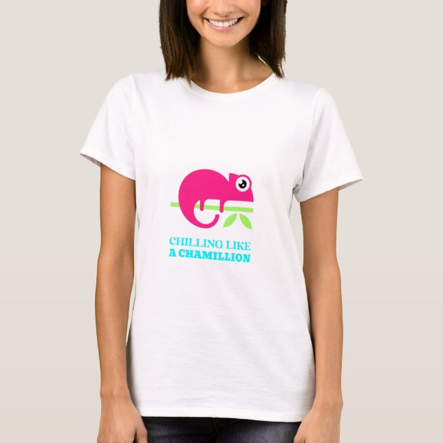 ESFRIANDO COMO UMA Camiseta CHAMILLION (Frente)
