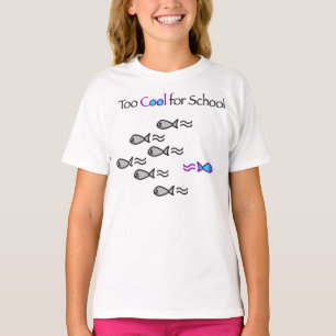 Esfrie demasiado para a escola - a camisa do miúd
