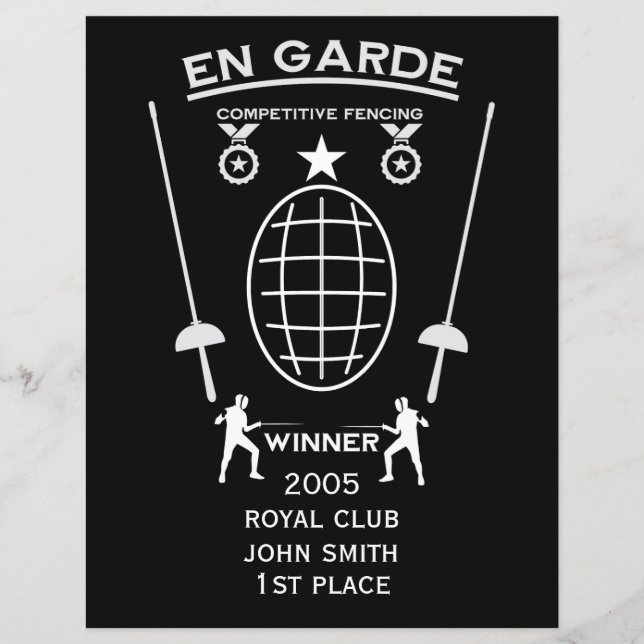 Esgrima de Espada Competitiva (Frente)