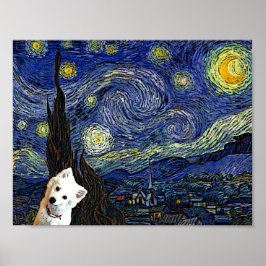 Eskimo Americano Starry Night Van Gogh Poster