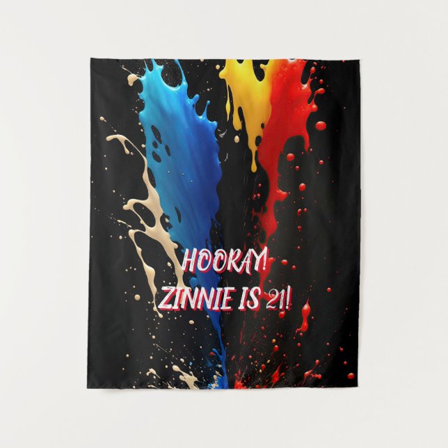 ESLASH com a tapeçaria VERMELHA, AMARELA e AZUL (Frente)