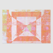 Esmagamento Laranja Nº 1 Papel Tecido Mídia Misto