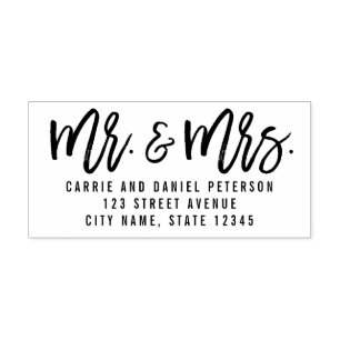 Esmagou o Sr. e a Sra. Carimbo Personalizado