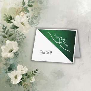esmerald green indian elegante convidado Cartões d