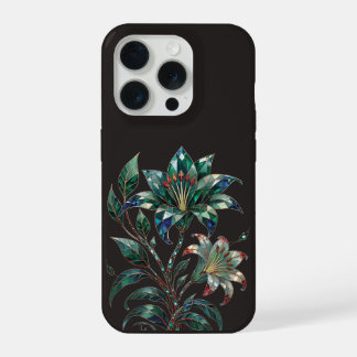 Esmeralda Joia Botânica Preta Luxo Floral