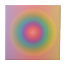 Espaço Colorido do Círculo Concentrado Arco-Íris