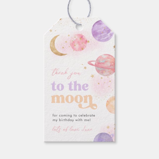 Espaço da Menina Obrigado Etiquetas (Frente)