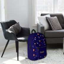 Espaço de padrão lavanda laranja azul nome