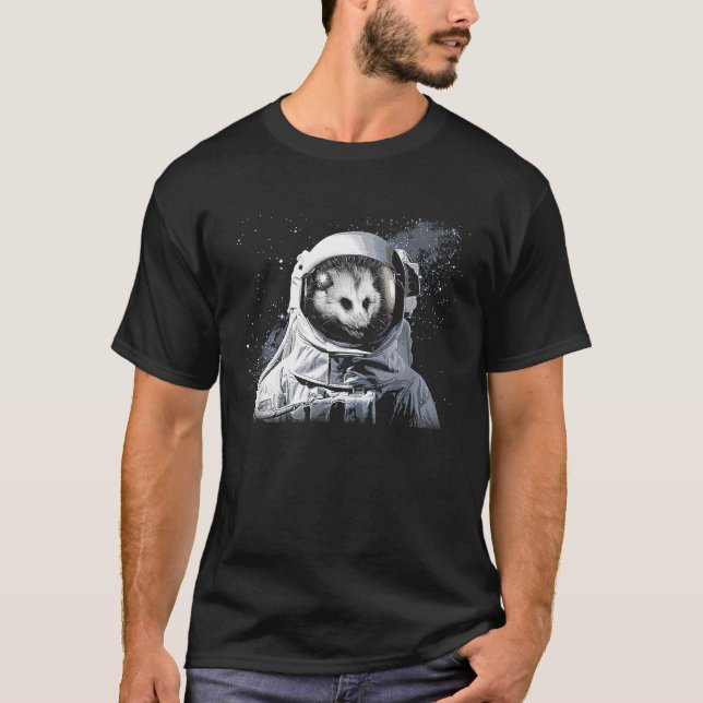 Espaço do Astronauta Possum Camisetas de Ogambm (Frente)