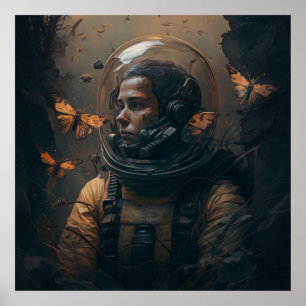 espaço em casco poster